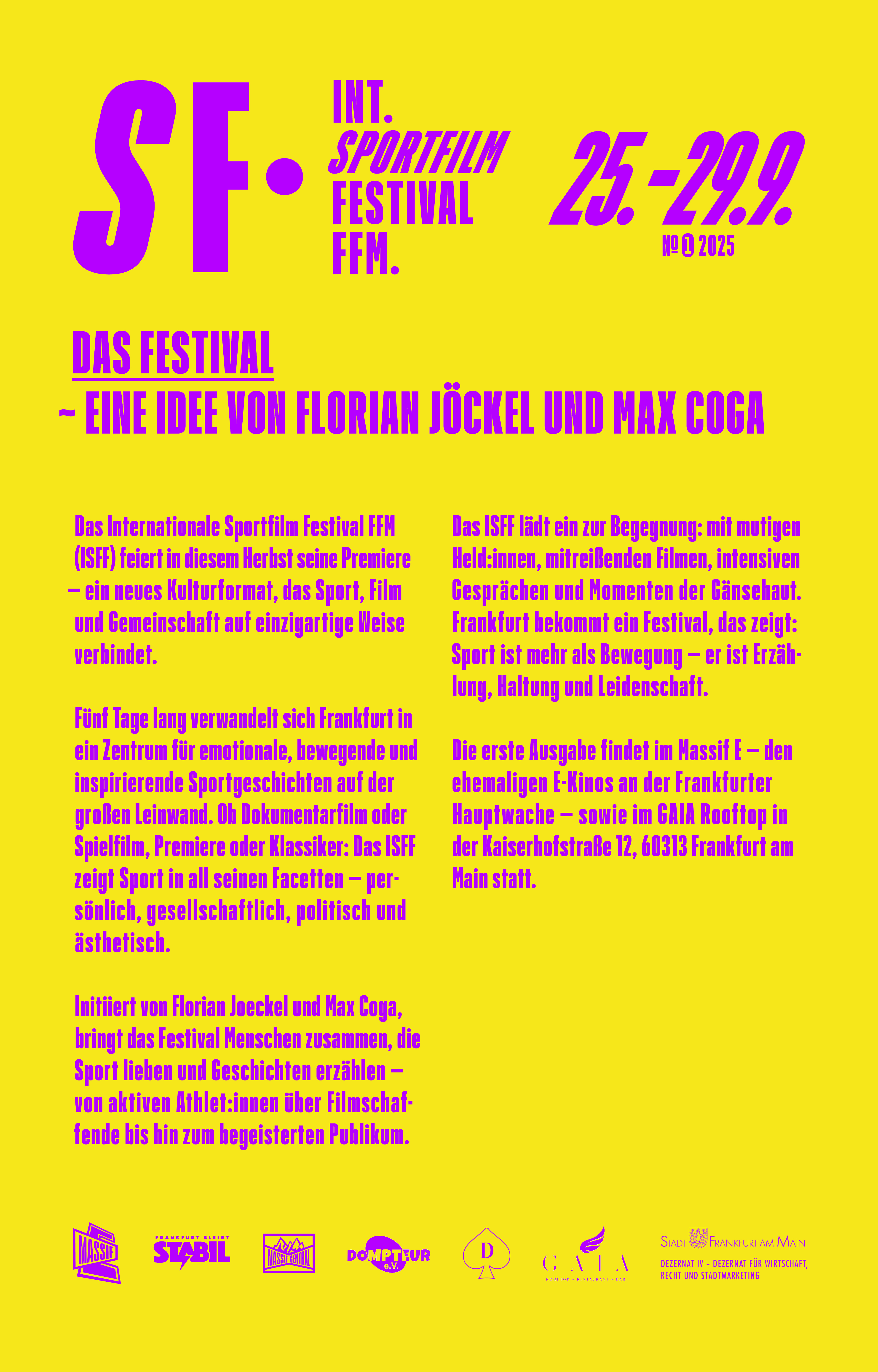 Programmkachel Opening